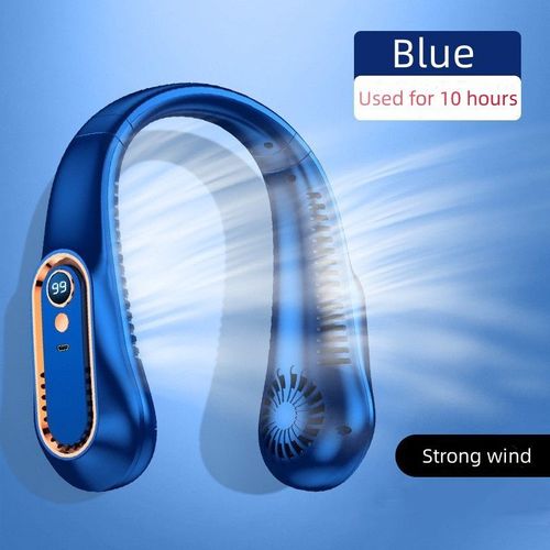 Neck hanging fan outdoor camping wearable USB charging bladeless portable charging fan
