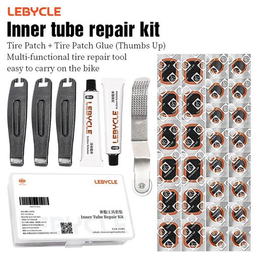LeBycle Mtb road bike strong adhesion inner tube patch kit repair tool bicycle tire tool repair tool kit