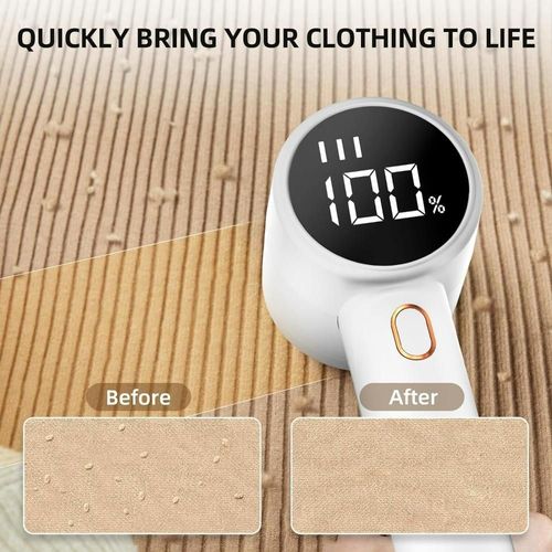 Clothes lint trimmer with display