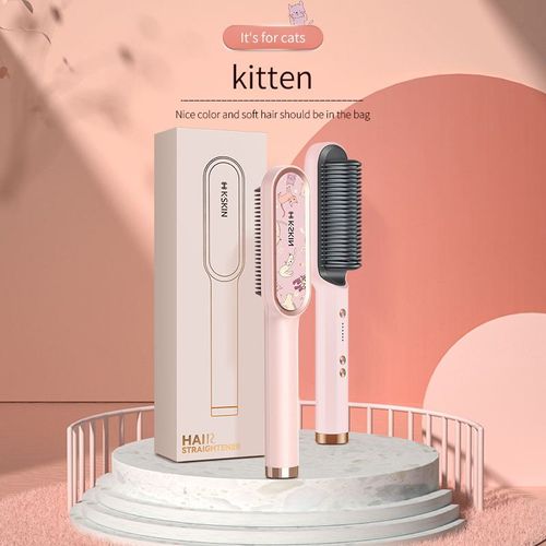 Bestselling hot K.SKIN Brand direct shipping comb portable infrared two-in-one straightener comb electric straightener
