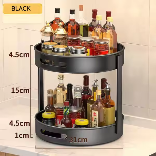 360-degree rotating spice rack