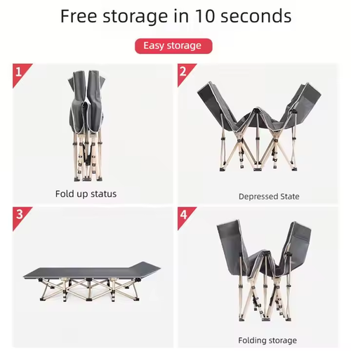Portable folding bed