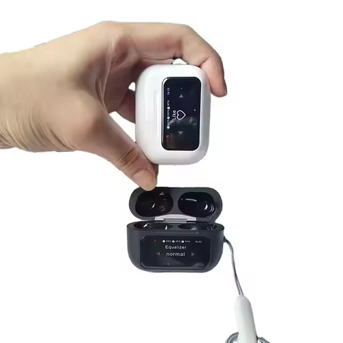 A9Pro Tws BT earbuds music earphones LCD color touch screen earphones sports outdoor noise reduction wireless earphones A9Pro