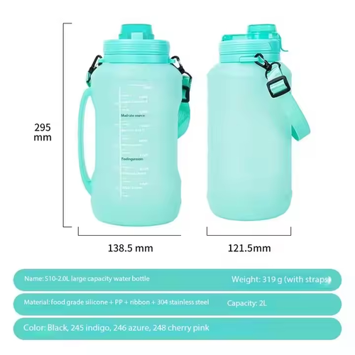 Outdoor rubber water bottle