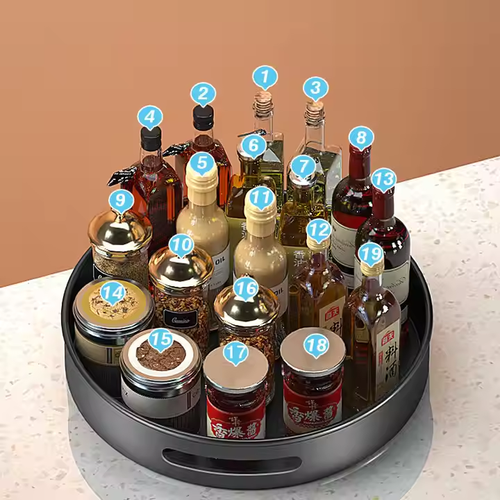 360-degree rotating spice rack