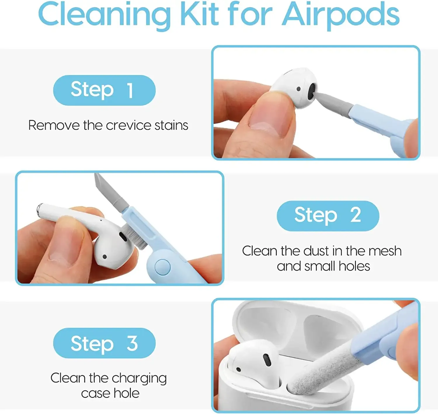 7-in-1 Multi-Functional Cleaning Kit for Keyboard, Headphones & Screens – Mini Portable Brush Set for Phones, Laptops & PCs