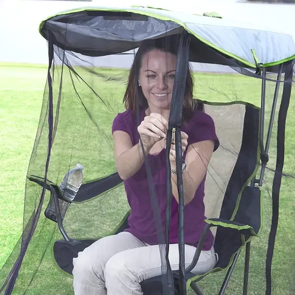 Outdoor Swing Canopy with Mosquito Net – Modern American-Style Insect-Proof Canopy Chair for Garden, Patio & Backyard – UV Blocking & Ventilated Design