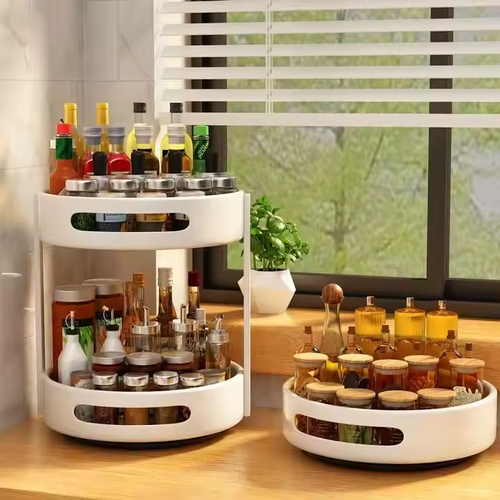 360-degree rotating spice rack