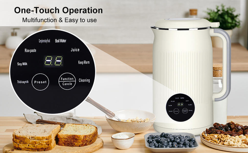 1000ml Durable Stainless Steel Soy Milk Maker