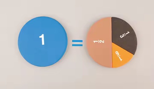 children's fraction puzzle