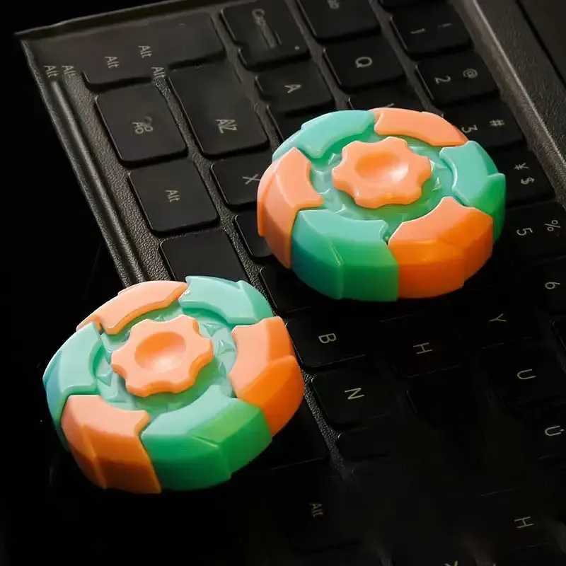 ABS Fingertip Spinner with Pop-Up Magnetic Armor – Creative Stress Relief Fidget Toy for Trendsetters