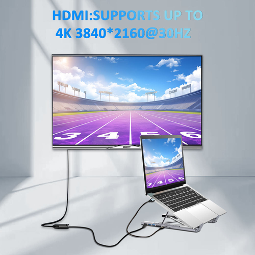 USB-C Laptop Docking Station Stand