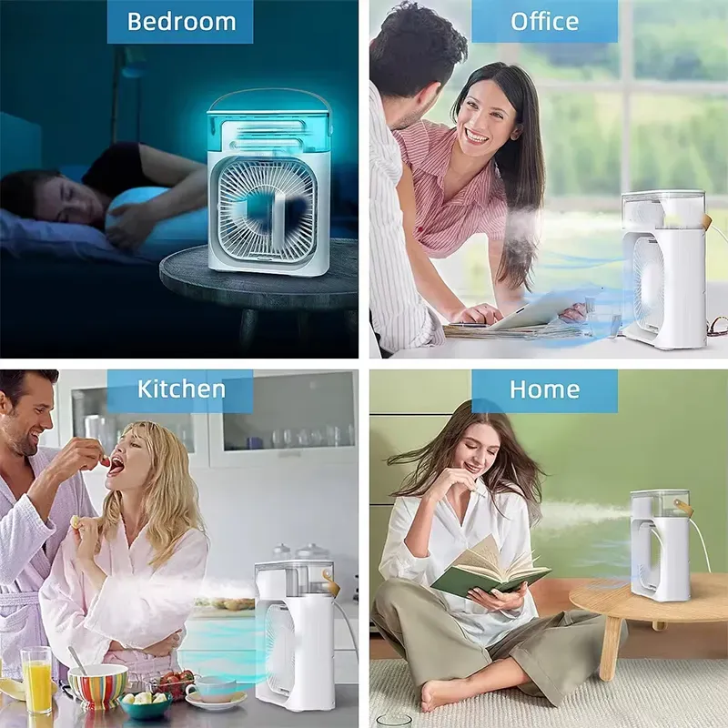 Multi-Function Cooling Spray USB Desk Fan – Portable Desktop Electric Fan for Students, Dorms & Offices
