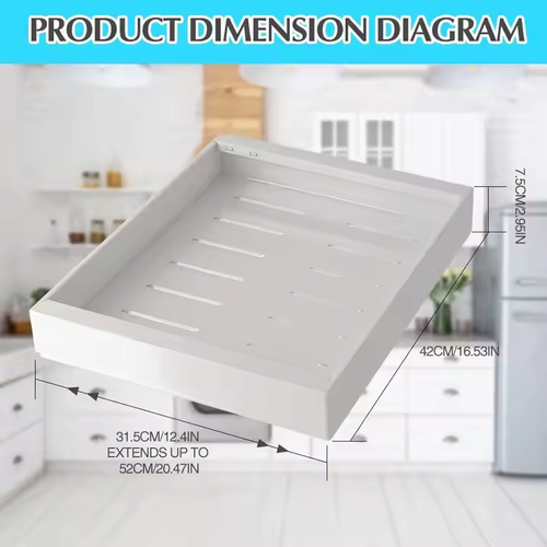 kitchen cabinet with pull-out basket