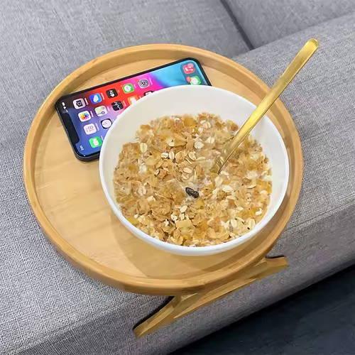 wooden foldable sofa tray