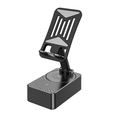 Three-in-one: phone holder, speaker, and power bank