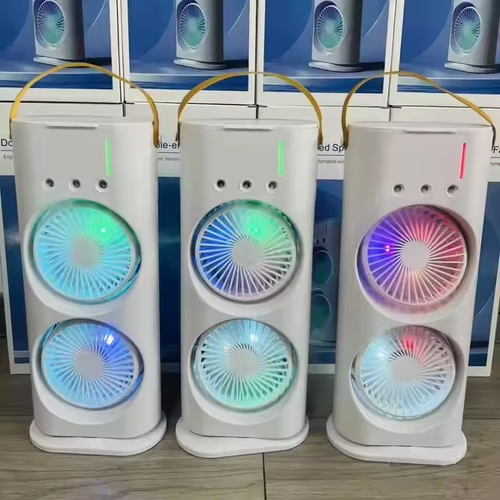 Portable spray fan