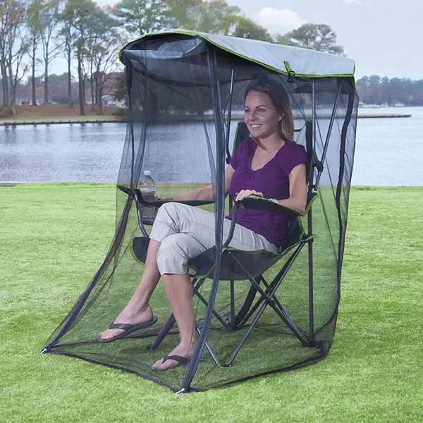 Outdoor Swing Canopy with Mosquito Net – Modern American-Style Insect-Proof Canopy Chair for Garden, Patio & Backyard – UV Blocking & Ventilated Design