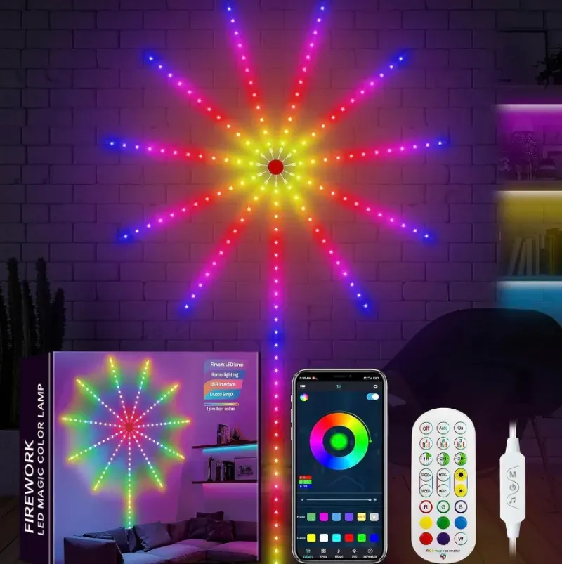Magic Fireworks LED Lights – Color-Changing Festive Decor for Holidays, Parties & Celebrations