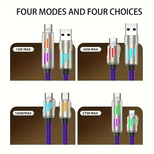 New Style Light Beam 4-in-1 Data Cable