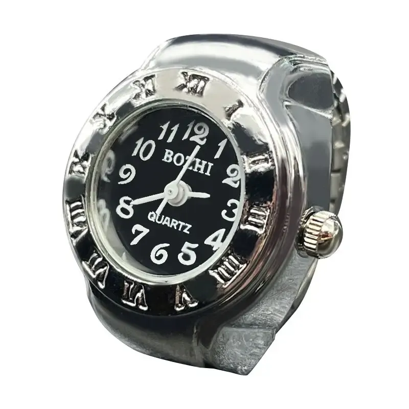 Stainless Steel Roman Numeral Watch & Ring Set – Minimalist, Versatile & Stylish for Men and Women