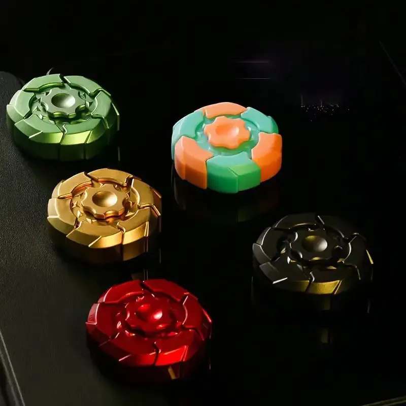 ABS Fingertip Spinner with Pop-Up Magnetic Armor – Creative Stress Relief Fidget Toy for Trendsetters