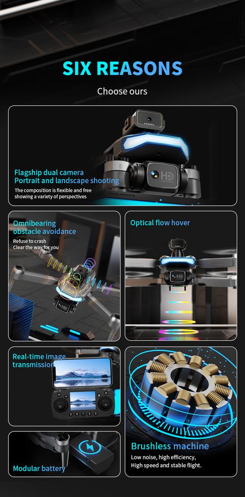 4K Ultra HD Image Transmission Aerial Drone with Automatic Obstacle Avoidance