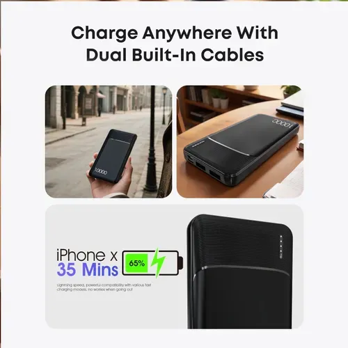 10000 mAh PD portable charger, power bank