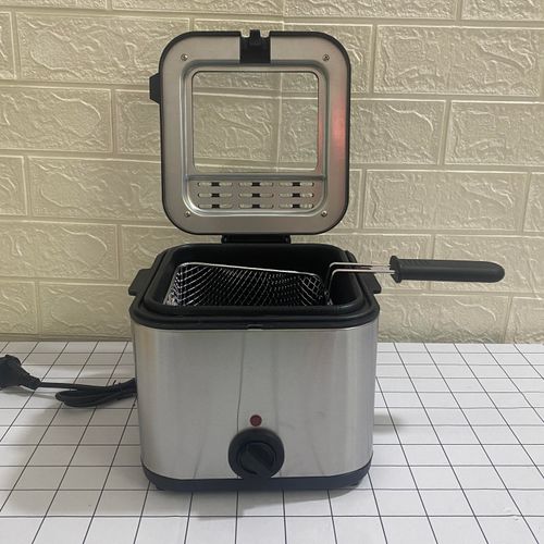 Electric Deep Fryer 2.5l Oil Capacity Deep Fryer Commercial Household square Stainless Steel