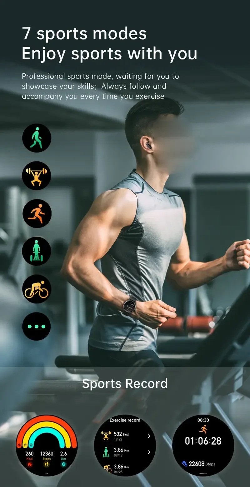 X10 Headset Smart Watch TWS Two In One, fashion sports music smart watch 🔥 220 sales