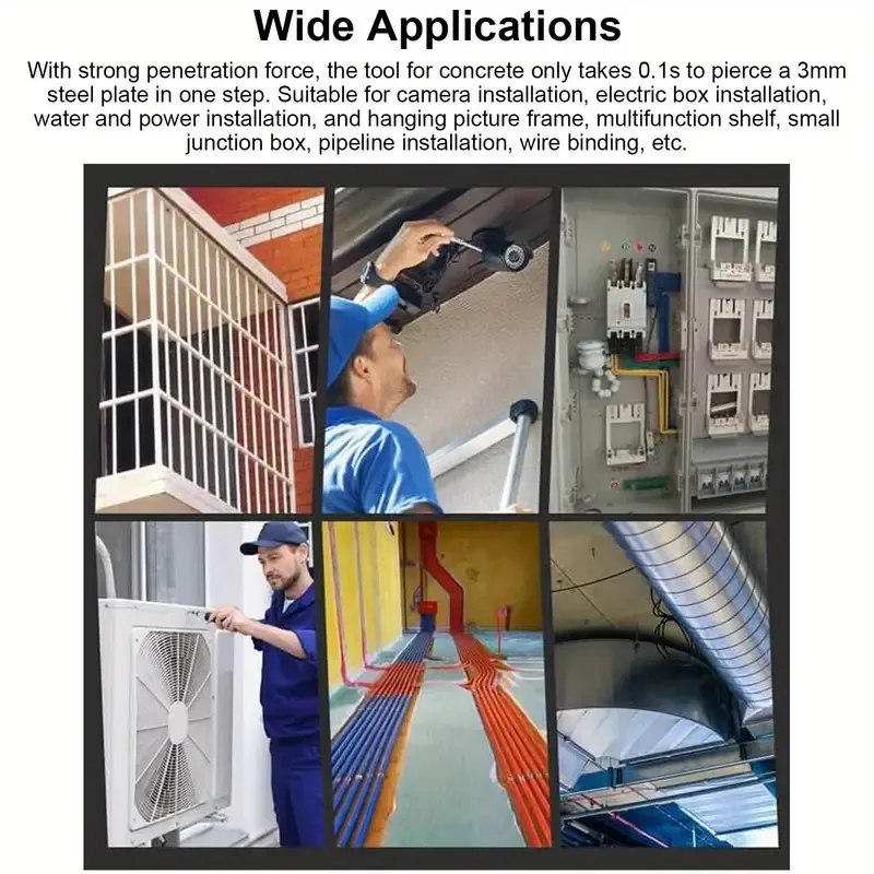 Nail Wall Fastening Tool for Cement Wall, Manual Steel Nails Machine Tool, Concrete Nail Machine, Mini Portable Nail Shooting Machine for Household Woodworking 868 sales