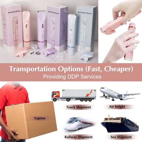 2 in 1 Cordless Lady Facial Razor Painless Electric Razors Waterproof Electric Body Hair Trimmer