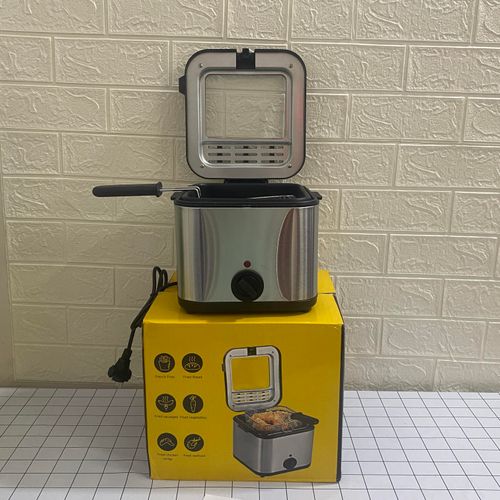 Electric Deep Fryer 2.5l Oil Capacity Deep Fryer Commercial Household square Stainless Steel