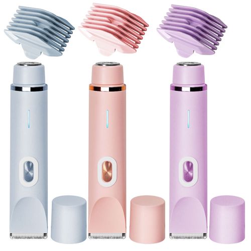 2 in 1 Cordless Lady Facial Razor Painless Electric Razors Waterproof Electric Body Hair Trimmer