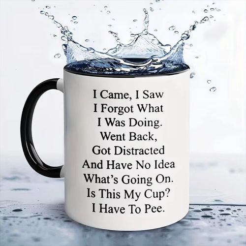 Caneca engraçada para idosos, café para idosos