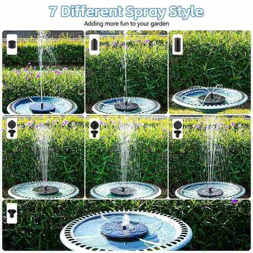 Solar Bird Bath Fountain