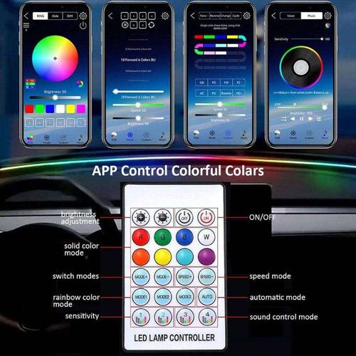 Rainbow LED Car Ambient Lamp