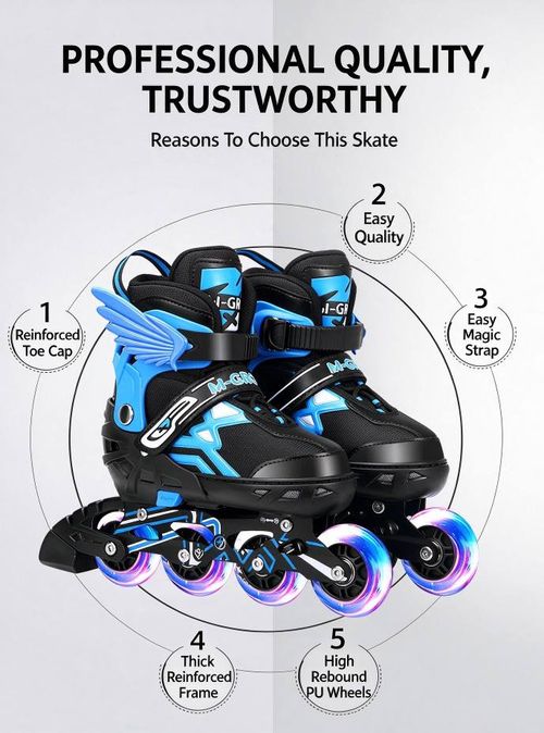 Adjustable Inline Skates for Kids & Adults