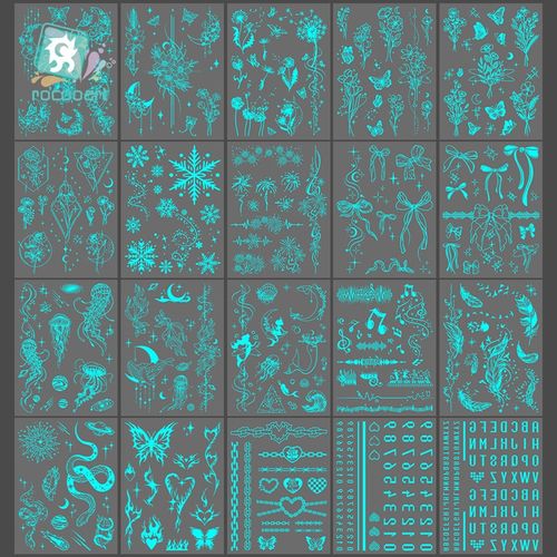 Glow in the Dark Fake Tattoo