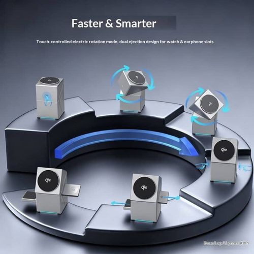 3-in-1 Rotate Wireless Charger