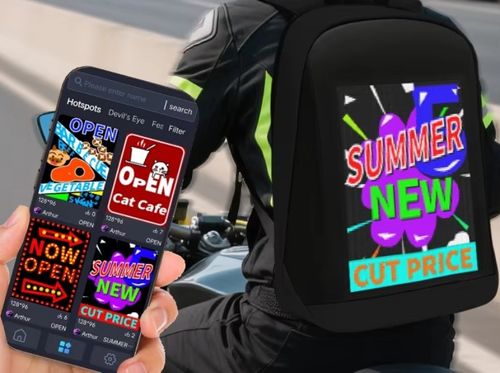 Smart Walking Advertising Display Bag