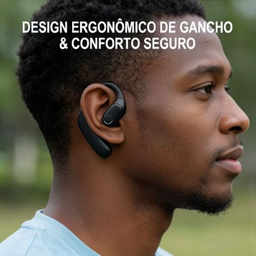 Bluetooth sem fio Bluetooth fones de ouvido de alta potência chamadas digitais osso condução esportivo fones de ouvido pendurados