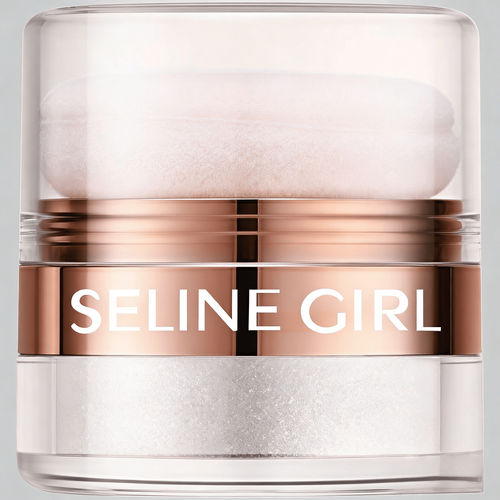 Pó de Destaque SELINE GIRL para Rosto e Corpo Blush e Contorno com Brilho Suave