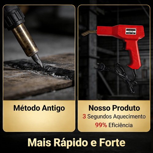 Pistola de Solda para Reparo de Plástico de Carro Ferramenta de Reparo de Amortecedor de Bumper com Soldagem Térmica