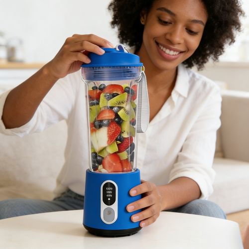 Liquidificador Portátil Azul Atualizado Quebra-Células Limpeza Automática Suco Portátil Entrega Gratuita em Luanda