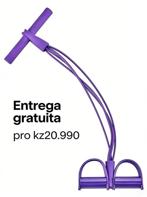 Equipamento de Exercício para Casa Peak Exercitador de Resistência com Pedal Antiderrapante para Treino de Braços Abdômen Costas Pernas