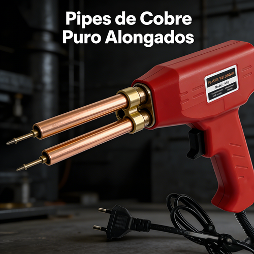 Pistola de Solda para Reparo de Plástico de Carro Ferramenta de Reparo de Amortecedor de Bumper com Soldagem Térmica