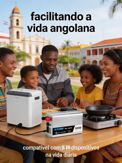 Inversor de Energia 500W para Veículo Conversor de 12 24V para 110 220V com Porta USB