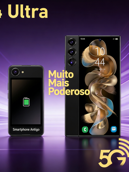 Smartphone S24 Ultra Tela de 7.3 Polegadas Caneta Integrada 16GB 64GB Android 5G