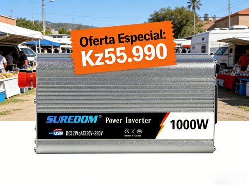 Inversor de Energia 1000W para Veículo Conversor de 12 24V para 110 220V com Porta USB